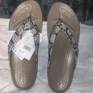 BRAND NEW CROC FLIP FLOPS